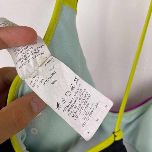 Nike Purple and Black Women's One Piece Swimsuit - Picture 6 of 6